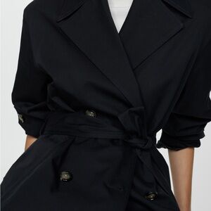 Mango Black Trench Coat